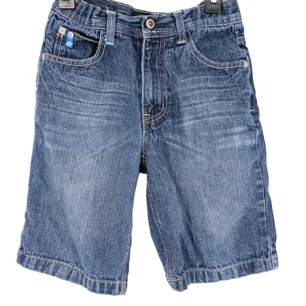 Southpole Boys Denim Shorts‎ Y2K Blue Size 7 Adjustable Waist Medium Wash Urban